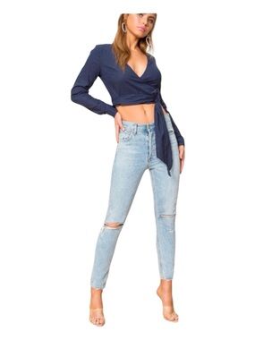 Agolde Jamie High Rise Classic Jeans in Shakedown Size 23